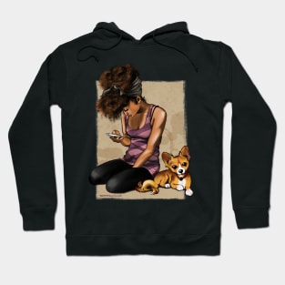 Girl and Dog Hoodie